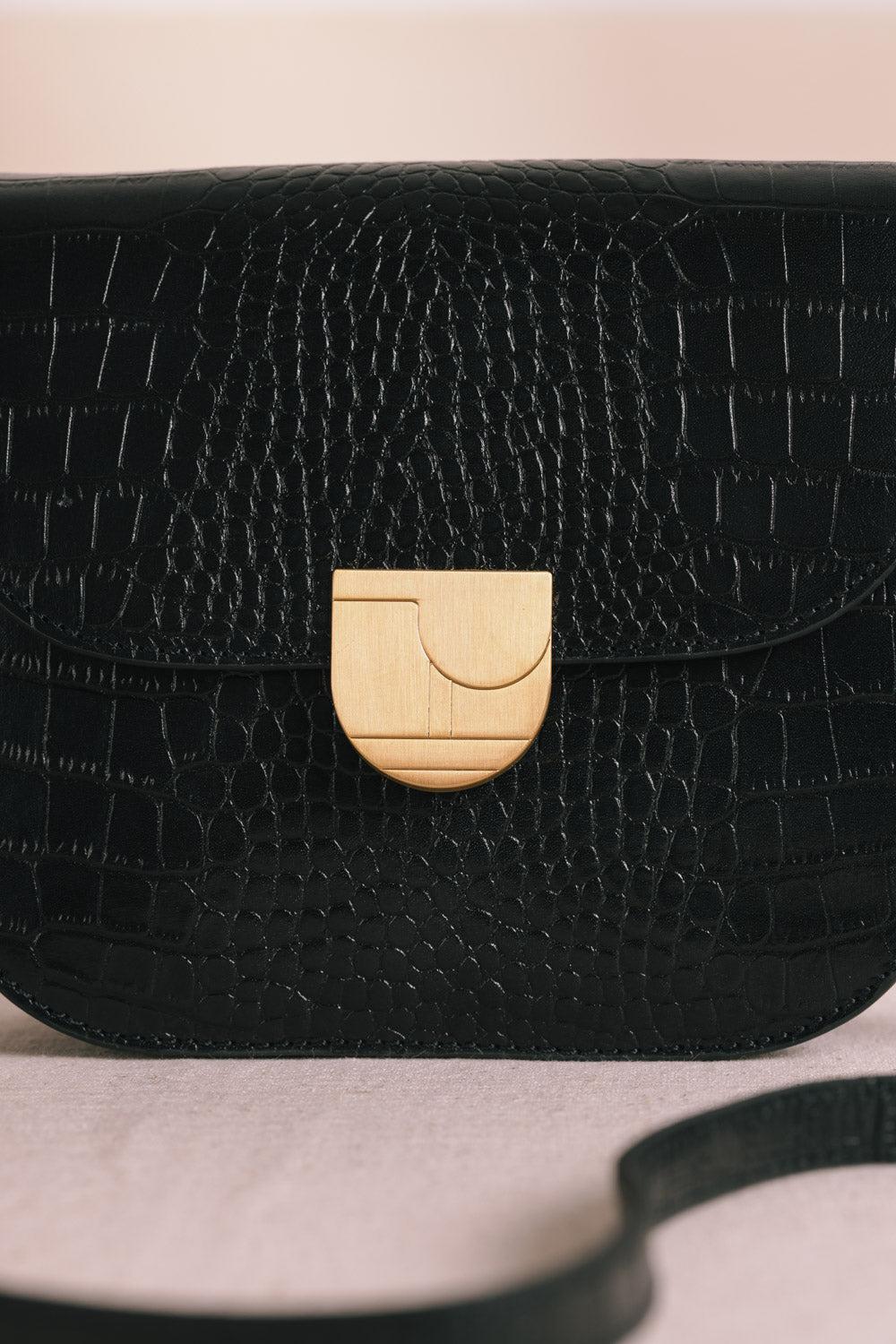 BOLSA CROCO NOIR
