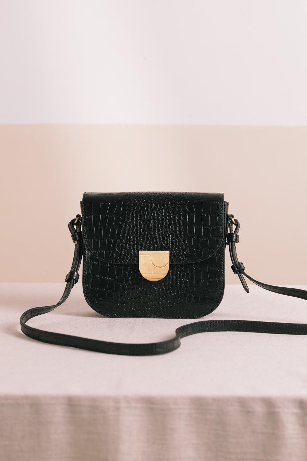 BOLSA CROCO NOIR