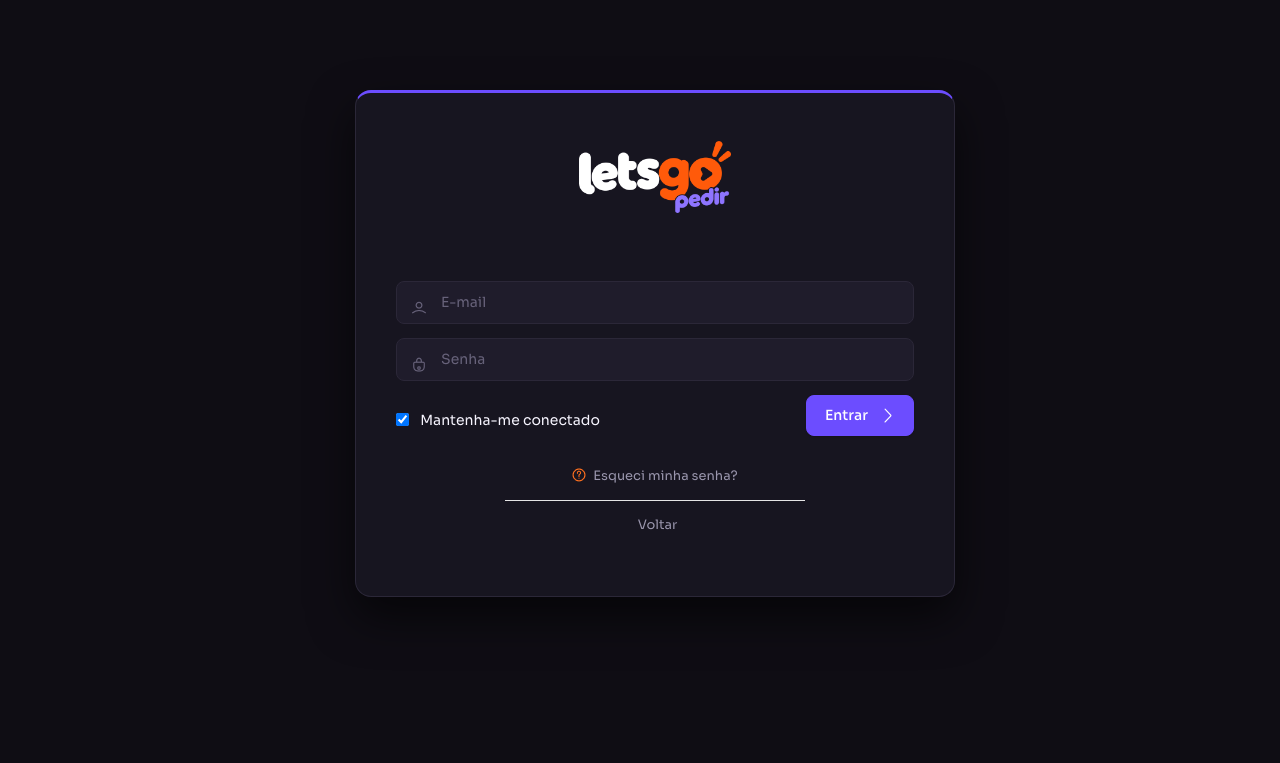 Tela de Login